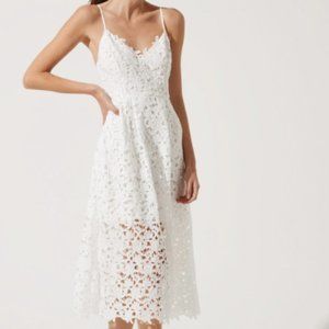 ASTR Lace Midi Dress